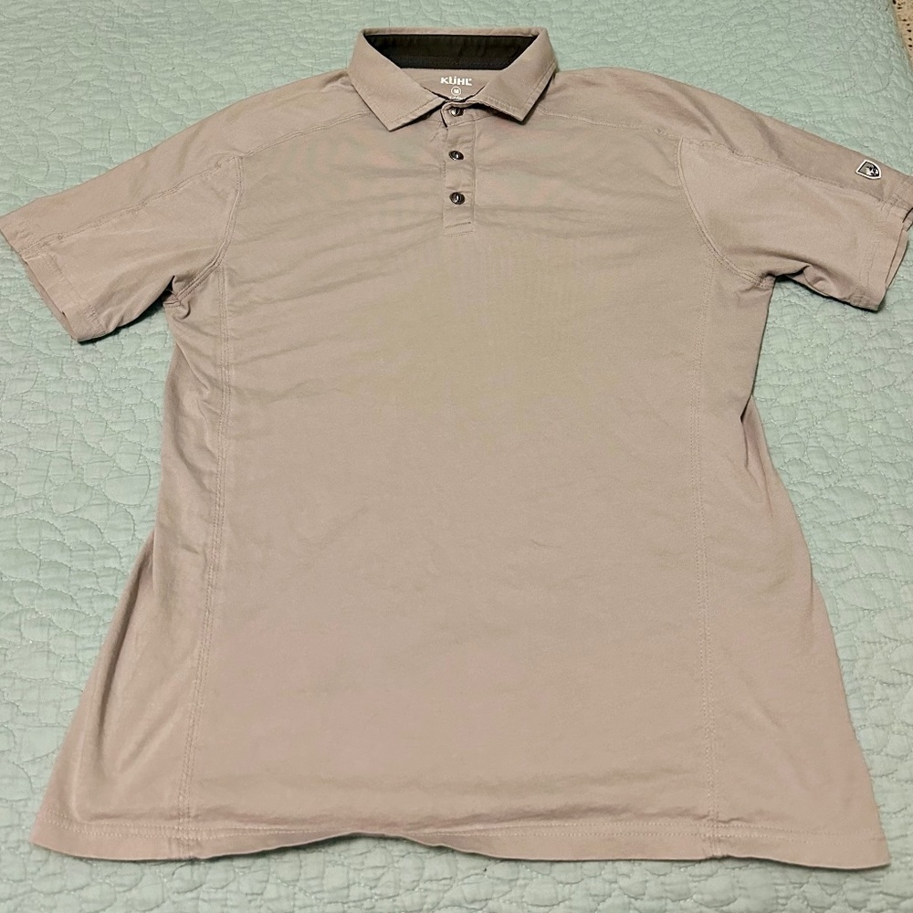 Kuhl Wayfarer polo shirt medium Cloud Gray